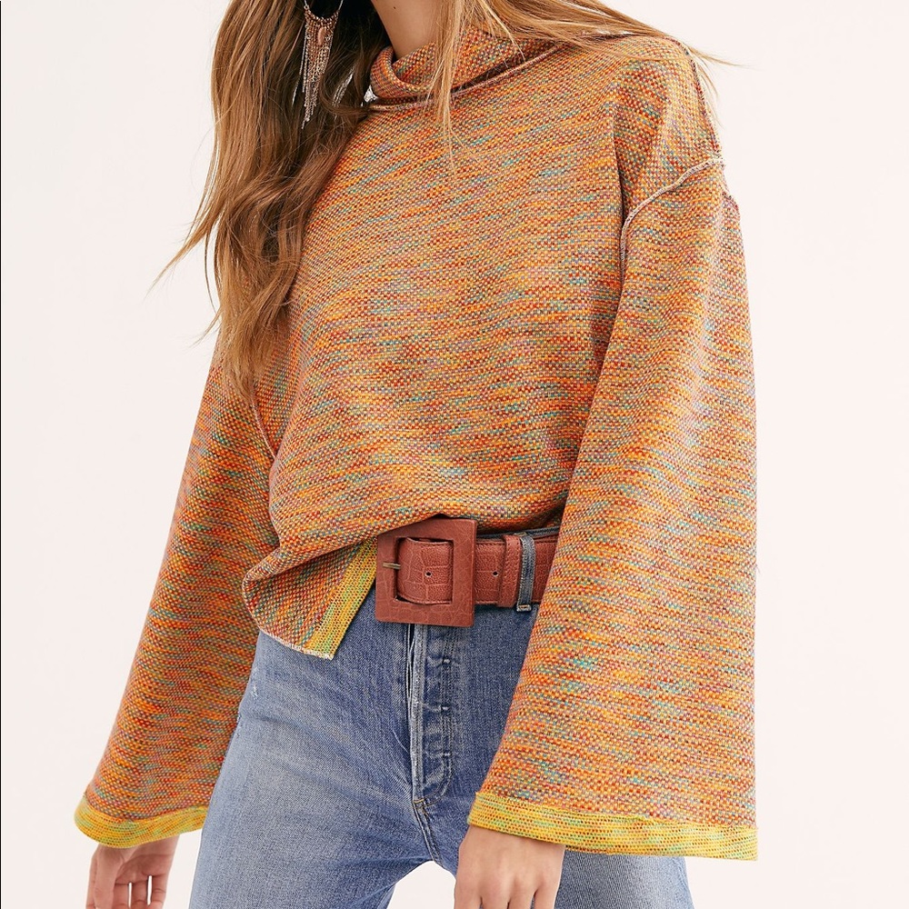Free People Sunny Days Turtleneck Sweater - Picture 2 of 6